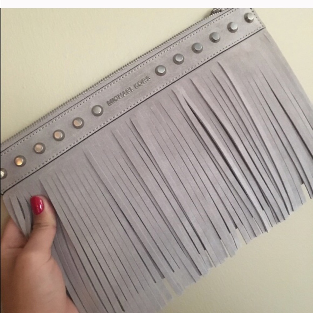 Michael Kors XL Fringe Clutch